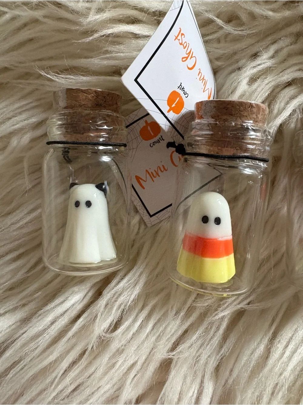 Target Bullseye Set of 4 Halloween Mini Glass Potion Bottles Complete Trinkets